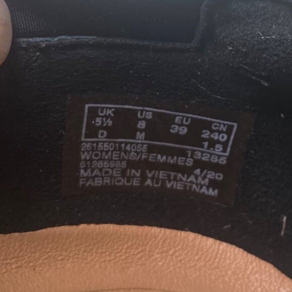 Clarks Leopard Print Ballet Flats With Black Patent Toe Cap Womens Size 8 - Picture 9 of 9